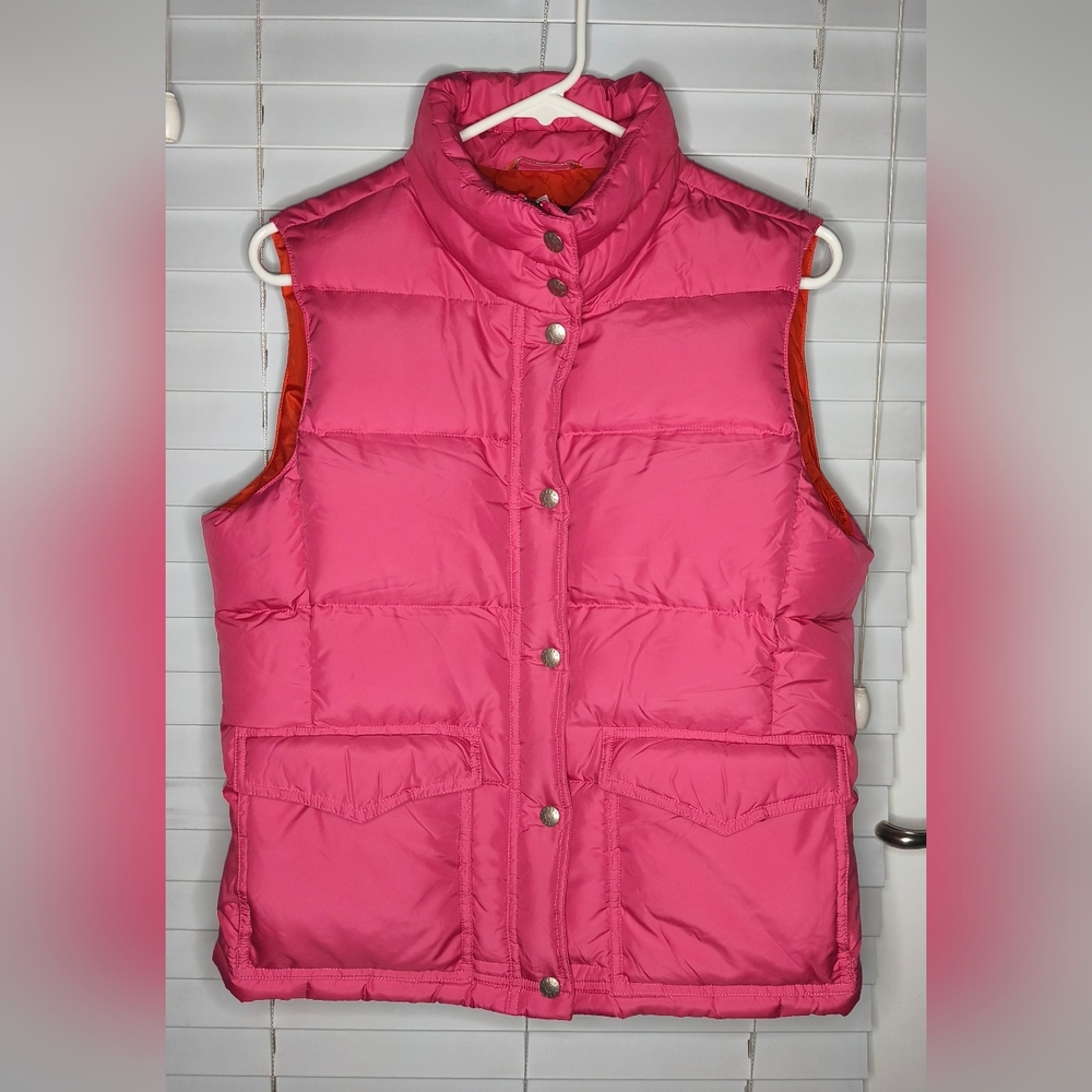 J. Crew Pink Puffer Vest